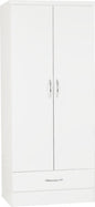 Nevada White Coloured Bedroom Set