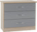 Nevada Grey Coloured Bedroom Set