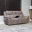 Barello Brown Grey Reclining Suite