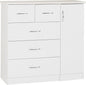 Nevada White Coloured Bedroom Set