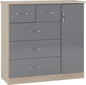 Nevada Grey Coloured Bedroom Set