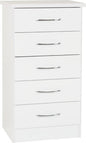 Nevada White Coloured Bedroom Set