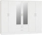 Nevada White Coloured Bedroom Set