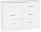 Nevada White Coloured Bedroom Set