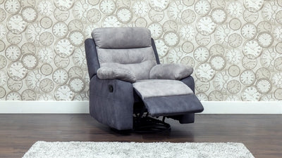 Dillon Modular Reclining Suite 3 Seater with 2 Chairs (Smoke Grey)