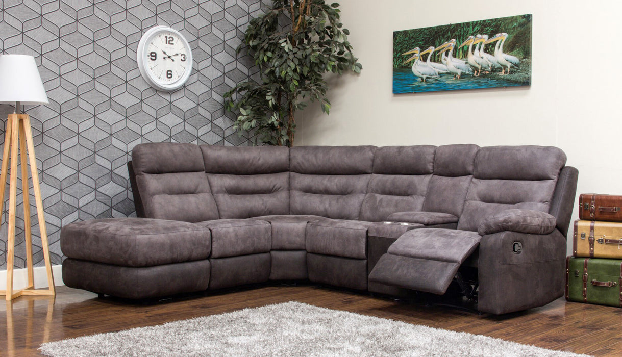 Dillon Modular Reclining Suite 3 Seater + 2 Seater (Charcoal)