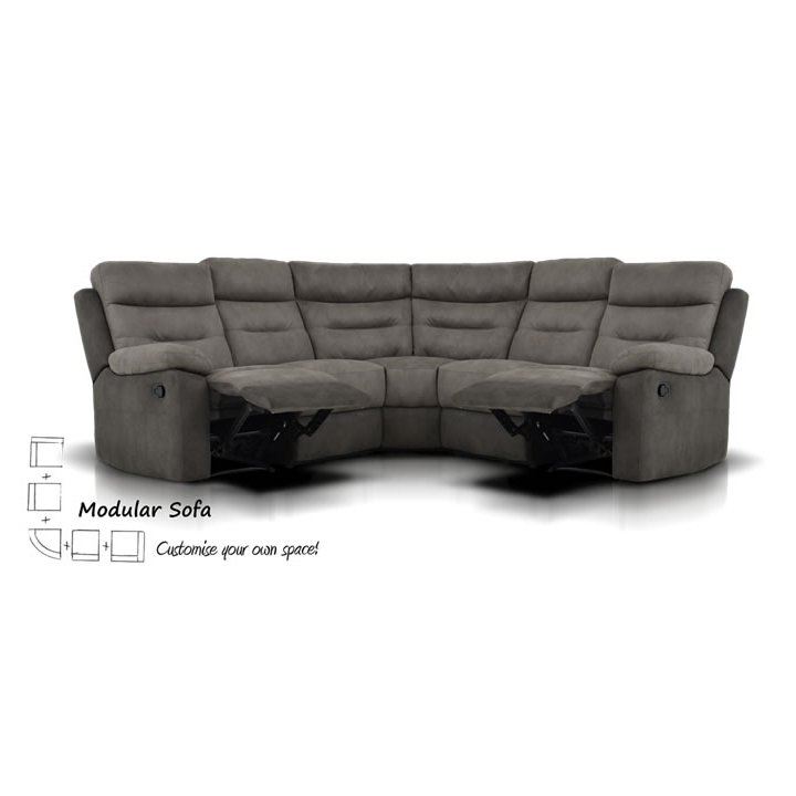 Dillon Modular Reclining Corner Suite Charcoal