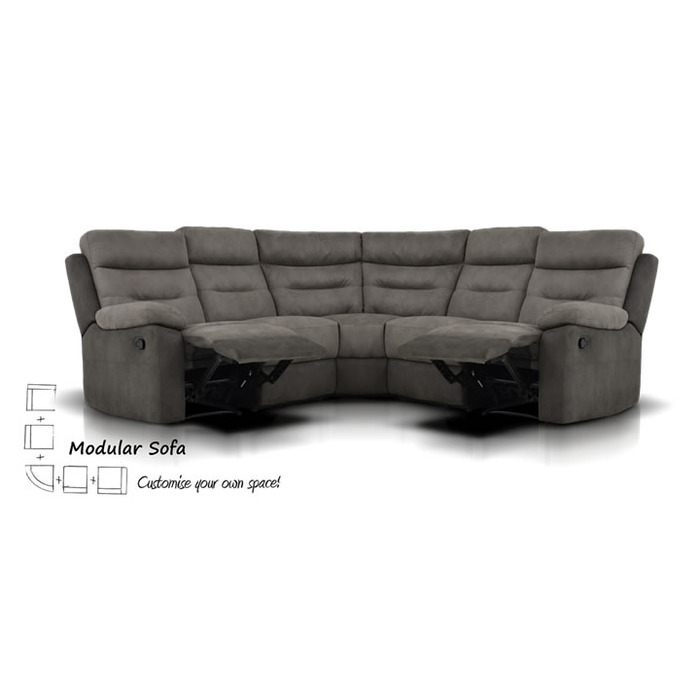 Dillon Modular Reclining Corner Suite Charcoal
